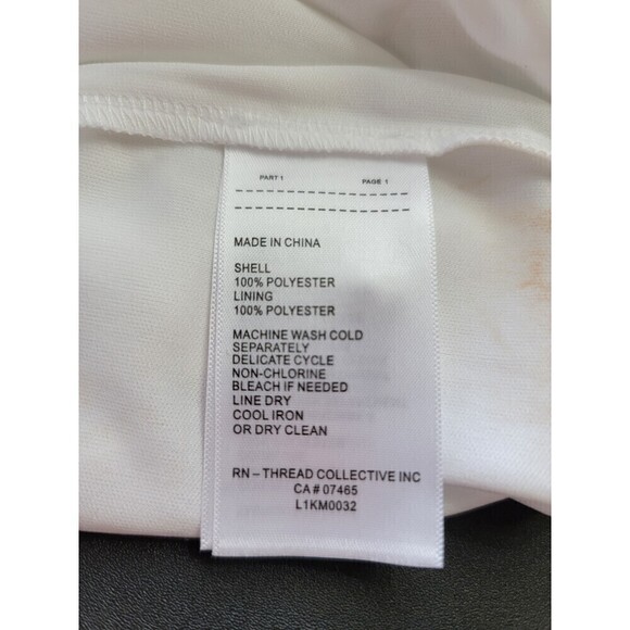 Laundry by Shelli Segal Floral Embroidered Lace Overlay Ruched Sleeve Blouse XS - Picture 6 of 6